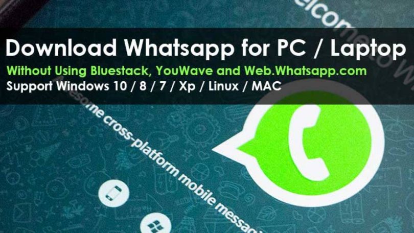 whatsapp download for laptop without qrcode
